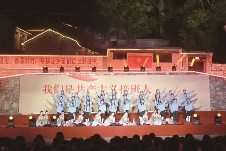 <br> ■展演现场 ■供图/阜平县教体局<br><br>