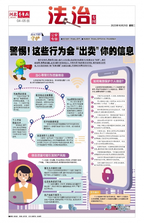 河北青年报2025年10月21日头版