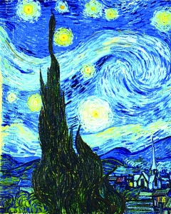 <br>          ■《星月夜》（局部） 梵高<br><br>        