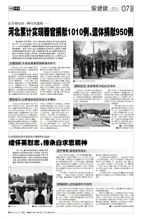河北青年报2026年04月07日头版