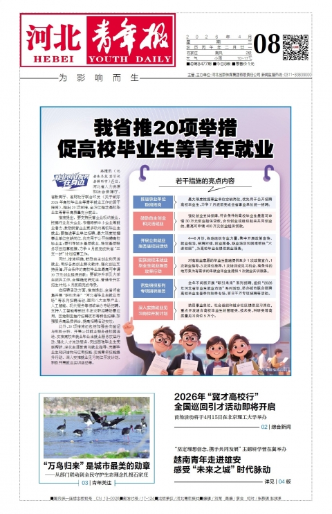 河北青年报2026年04月08日头版