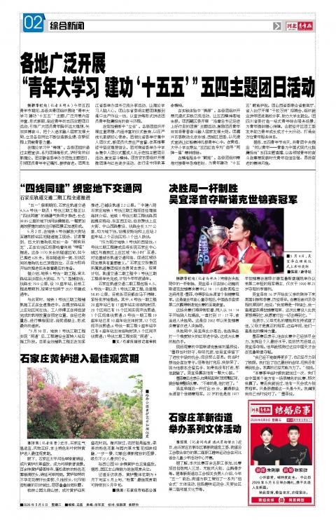 河北青年报2026年05月06日头版