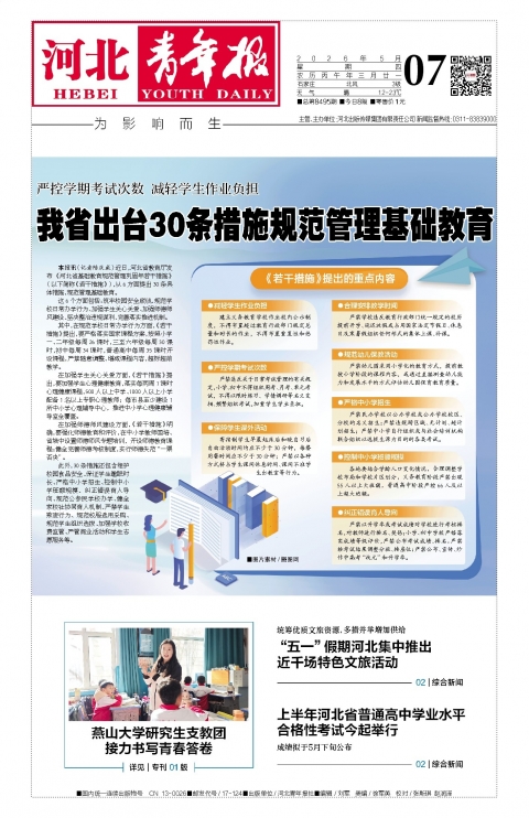 河北青年报2026年05月07日头版